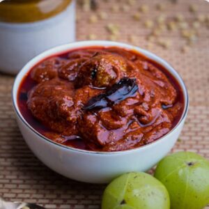 amla pickle (ఉసిరికాయ పచ్చడి)