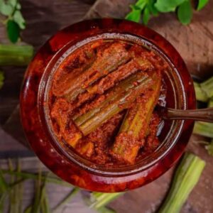 drumstick pickle (మునగకాయ పచ్చడి)