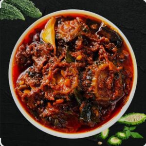 bitter gourd pickle (కాకరకాయ పచ్చడి)